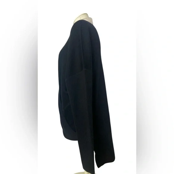 DEREK LAM 70%CASHMERE 30% SILK WRAP SWEATER BLACK SIZE M PRISTINE CONDITION